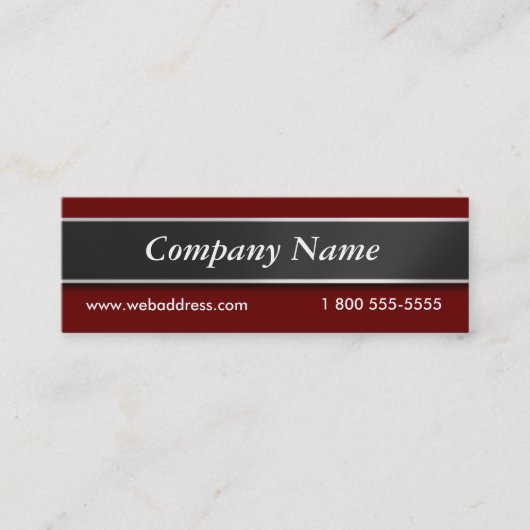 Kies uw professionele kleurenVisitekaartjes Mini Visitekaartje (Voorkant)