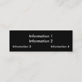 Kies uw professionele kleurenVisitekaartjes Mini Visitekaartje (Achterkant)