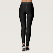 KIES UW SCHOOL COLORS Name Black Gold Leggings (Achterkant)