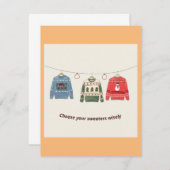 Kies uw truien wijs vakantie kaart (Voorkant / Achterkant)