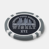 Kies uw wapen aangepaste poker chips (Enkel)