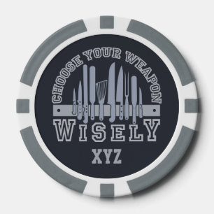 Kies uw wapen aangepaste poker chips