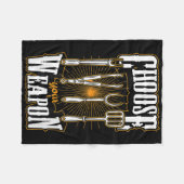 Kies uw wapen grill gebruiksvoorwerpen Grappig BBQ Fleece Deken (Voorkant (Horizontaal))