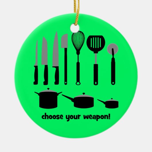 kies uw wapen keramisch ornament (Voorkant)