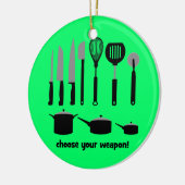 kies uw wapen keramisch ornament (Links)