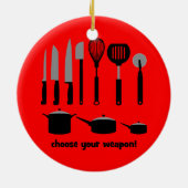 kies uw wapen keramisch ornament (Achterkant)