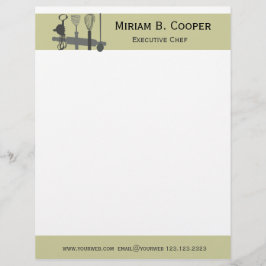 Kies uw weapon Executive Chef Professional Briefhoofd Ontwerp