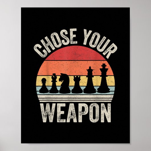 Kies uw weapon grappige stukken poster (Voorkant)