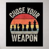 Kies uw weapon grappige stukken poster (Voorkant)