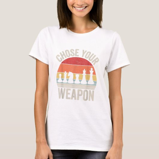 Kies uw weapon grappige stukken t-shirt (Voorkant)
