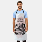 Kies uw Weapon Kitchen Tools Pink Splash Schort (Gedragen)