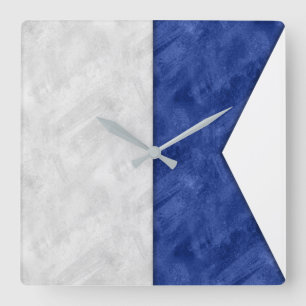 Kies van 26 Zeevaart Maritieme Vlaggen van de Vierkante Klok