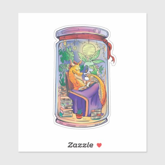 KIES VAN DE CARTOON VAN DE TEKST VAN DE LEZING BIN STICKER (Vel)