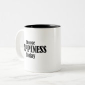 Kies vandaag nog geluk tweekleurige koffiemok (Voorkant links)
