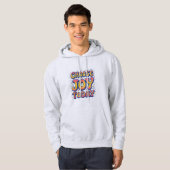 "Kies vandaag voor Joy" Mannen Hoodie (Voorkant volledig)