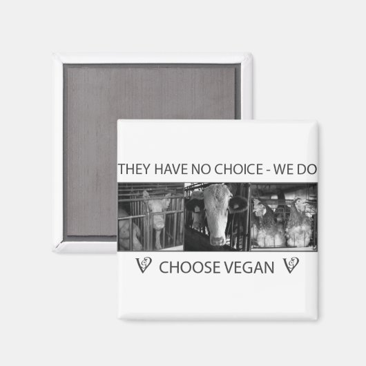 Kies Vegan Magneet (Voorkant / Achterkant)