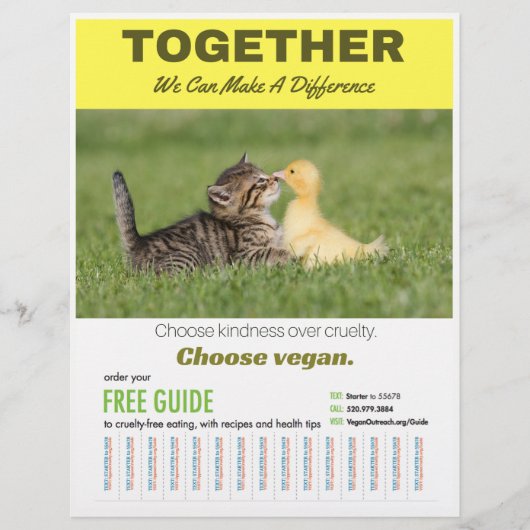 Kies Vegan Poster Flyer (Voorkant)