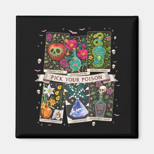 Kies vergif grap drank me potions gelukkig hallowe magneet (Voorkant)