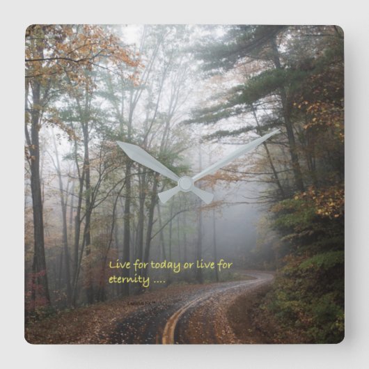 "Kies" Vierkante Klok (Voorkant)