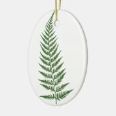 Kies voor Aangepaste kleur geperste fern Leaf Keramisch Ornament (Links)