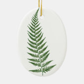 Kies voor Aangepaste kleur geperste fern Leaf Keramisch Ornament (Achterkant)