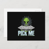 Kies voor Alien Abductie UFO Aliens Extraterrestri Briefkaart (Voorkant / Achterkant)