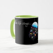 Kies voor bloei aanmoediging pleisters mok (Voorkant links)