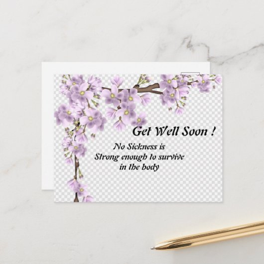 Kies voor de beste wensen-kaart briefkaart (Voorkant / Achterkant in situ)