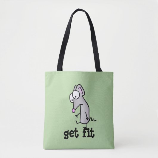 Kies voor de juiste muis tote bag (Voorkant)