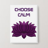 Kies voor de kalme paarse lotusbloem button (Voorkant)
