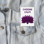 Kies voor de kalme paarse lotusbloem button (Insitu)