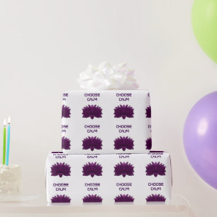 Kies voor de kalme paarse lotusbloem  cadeaupapier