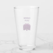 Kies voor de kalme paarse lotusbloem  glas (Achterkant)