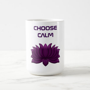Kies voor de kalme paarse lotusbloem  koffiemok