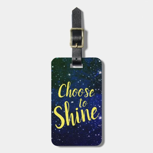 Kies voor de Shine Stars Cosmos Bagagelabel (Voorkant verticaal)