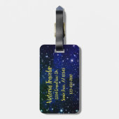 Kies voor de Shine Stars Cosmos Bagagelabel (Achterkant verticaal)