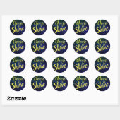 Kies voor de Shine Stars Cosmos Ronde Sticker (Vel)