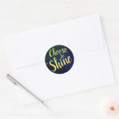 Kies voor de Shine Stars Cosmos Ronde Sticker (Envelop)