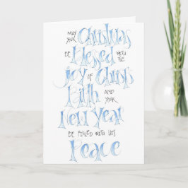 Kies voor de vredige kerstkaart feestdagen kaart