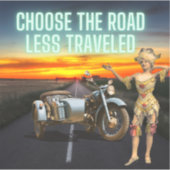 Kies voor de weg die minder onderweg is, getransfo sticker (Voorkant)