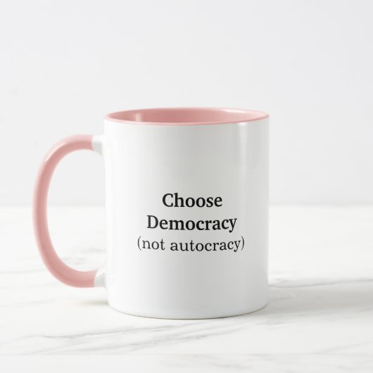 Kies voor Democracy Coffee Mok (Links)