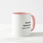 Kies voor Democracy Coffee Mok (Voorkant rechts)