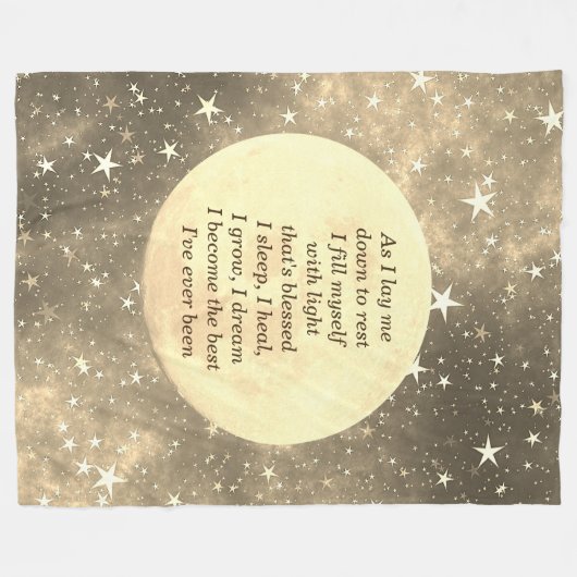 Kies voor een goed Slaap-design Fleece Deken (Voorkant (Horizontaal))