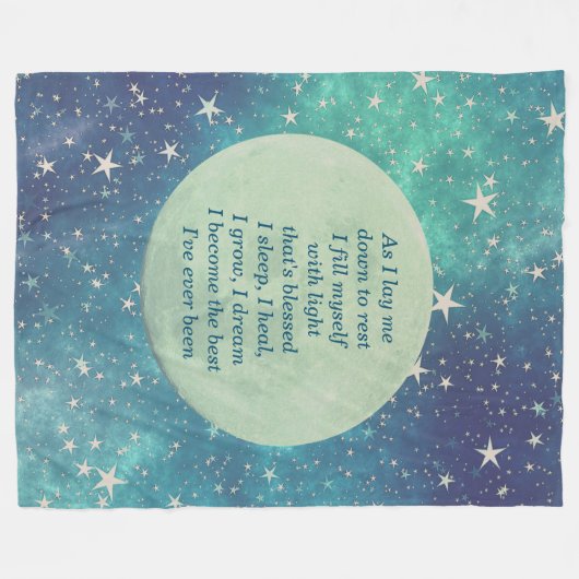 Kies voor een goed Slaap-design Fleece Deken (Voorkant (Horizontaal))