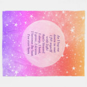 Kies voor een goed Slaap-design Fleece Deken (Voorkant (Horizontaal))