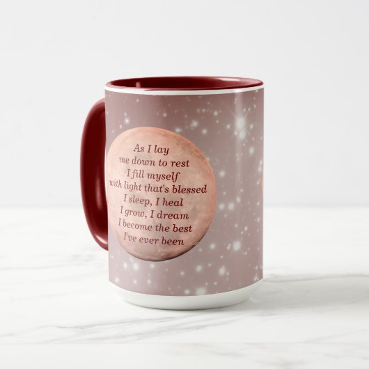 Kies voor een goed Slaap-design Mok (Voorkant links)