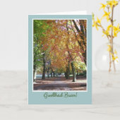 Kies voor een goede kaart, Herfst Trees, Welsh Gre Kaart (Gele Bloem)