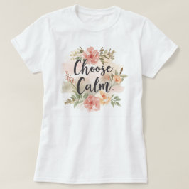 Kies voor een kalme bloemige inspiratie door mindf t-shirt