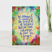 "Kies voor een leven in vreugde"-inspiratie Kaart (Voorkant)