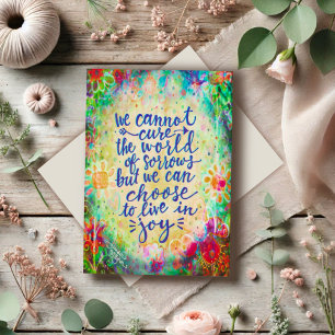 "Kies voor een leven in vreugde"-inspiratie Kaart